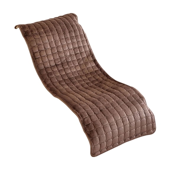 Thickened Flannel Recliner Pad - Warm Soft Chair Cushion for Home Office Nap, Complete Seat and Backrest Coverage, Pressure-Relieving Padding, Machine Washable, Cozy Rocking Chair Accessory Coffee