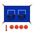 thumbnail image 2 of Juego de aro de baloncesto de trampolín con aros de canasta dobles, fácil de ensamblar, portería de baloncesto universal suave para la mayoría de las, 2 of 7