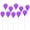 Dark Purple, variant on 10-Piece Balloon Cake Toppers Set - Colorful Clay Balloon Picks, Round Shaped for Cupcakes & Cakes, Ideal for Birthday, Wedding, & Valentine's Day Party Decorations
