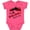 Vintage Hot Pink, variant on Inktastic My Great Aunt Loves Me with Cute Ladybugs Boys or Girls Baby Bodysuit