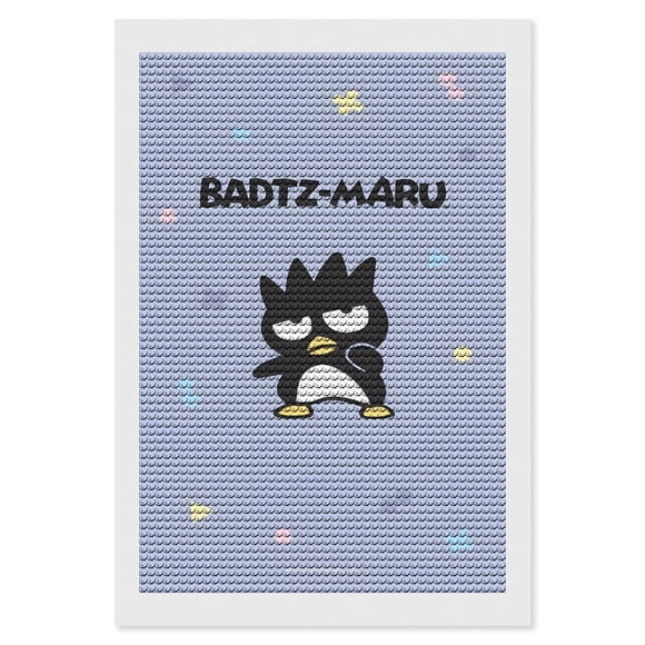 Badtz-Maru Kits de Pintura de Diamantes para Adultos 5D DIY Diamond Art Kits Full Drill Diamond Dots para Regalo Decoración de Pared y Relajación Artes de Gemas 20*30cm