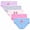 Bow/Flowers, variant on Princess Rose Toddler Girls Underwear Soft Cotton Brief Panties with Lace 5 Pack