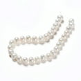 thumbnail image 3 of 6 strand Natural Cultured Freshwater Pearl Beads Strands Round Antique White 7~8x6~7mm Hole: 0.6mm 25pcs/strand 7.68 inch(19.5cm), 3 of 6