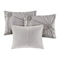 thumbnail image 4 of Noaman 6-Piece Reversible Daybed Cover Set, Twin Size, Dark Gray, Puckered Diamond Design with Tufting and Shams, 4 of 8