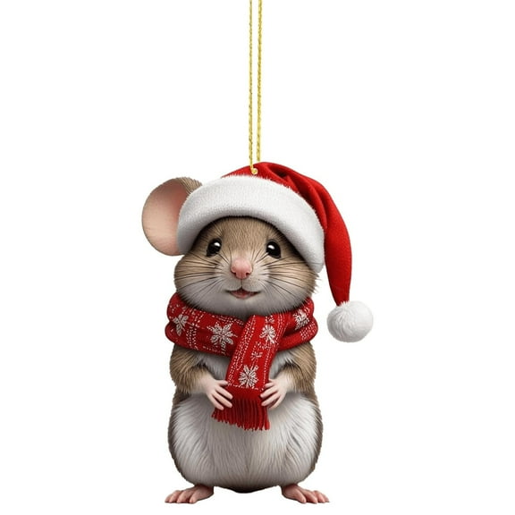 Darzheoy Christmas Ornament Christmas Decorations for Mice Christmas Trees Home Decor Car Decorations Christmas Gifts