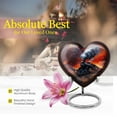 thumbnail image 5 of Fiery Sunset Mini Heart Urns For Human Ashes - Urns For Human Ashes Adult Female Mom - Heart Urns For Remains - Funeral Urns For Adult Ashes Men - Decorative Heart Urns For Human Ashes ( 3inch, 2pcs), 5 of 5