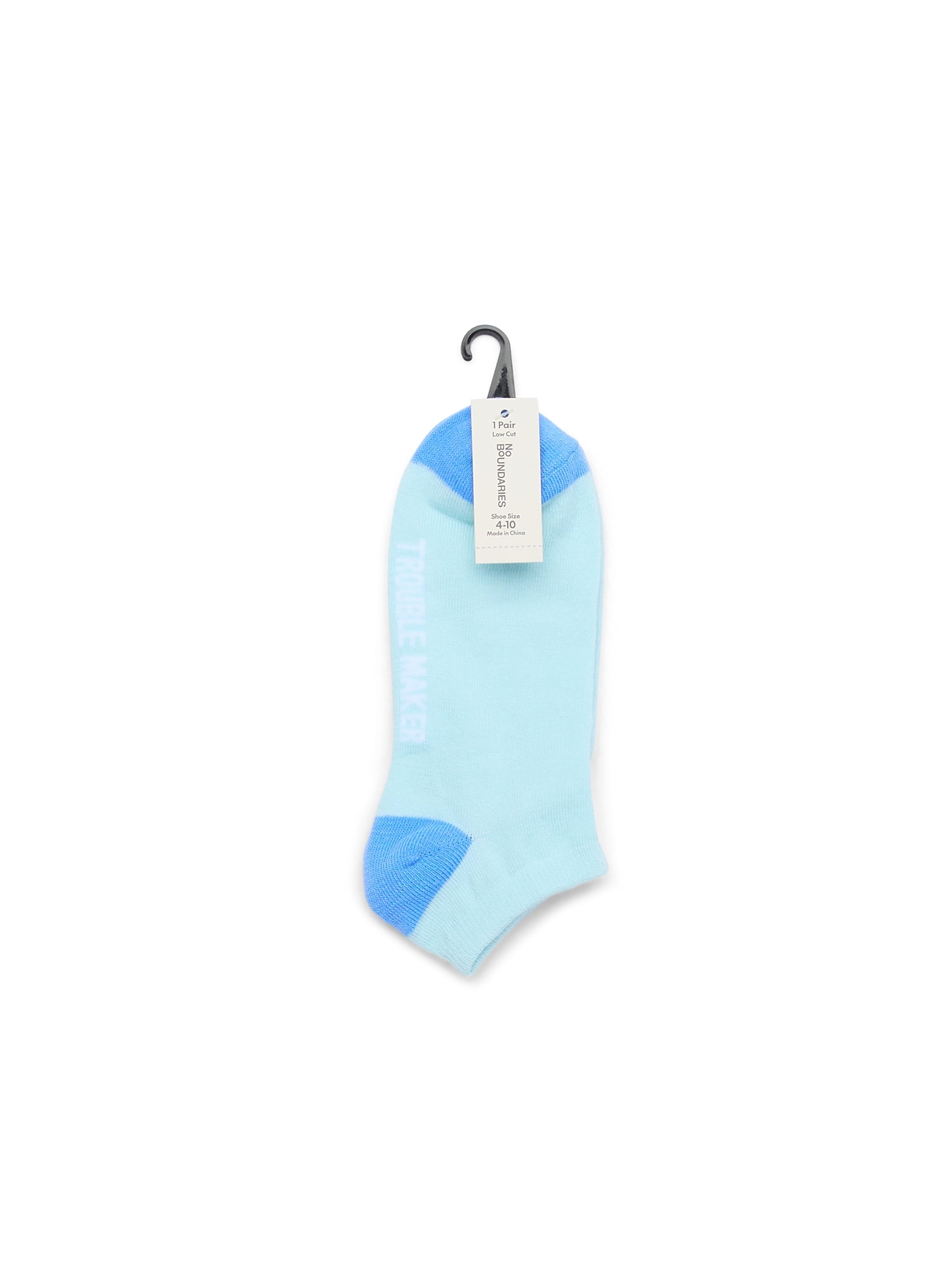 No Boundaries Women's Low Cut Socks, 1 Pack, Size 4-10