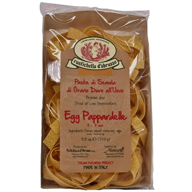 Rustichella d'Abruzzo Pappardelle Egg Pasta 8.8oz - Walmart.com