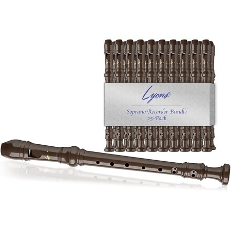 Lyons Soprano Recorder Value Bundle 25-Pack Brown (Best Value Freeview Recorder)