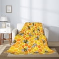 thumbnail image 2 of Throw Blanket for Couch Sofa and Bed, Honeycombs Super Soft Plush Throw Blanket, Fuzzy Cuteness Comfy Warm Washable Flannel Blanket & Throws for All Season 50"x40", 2 of 5
