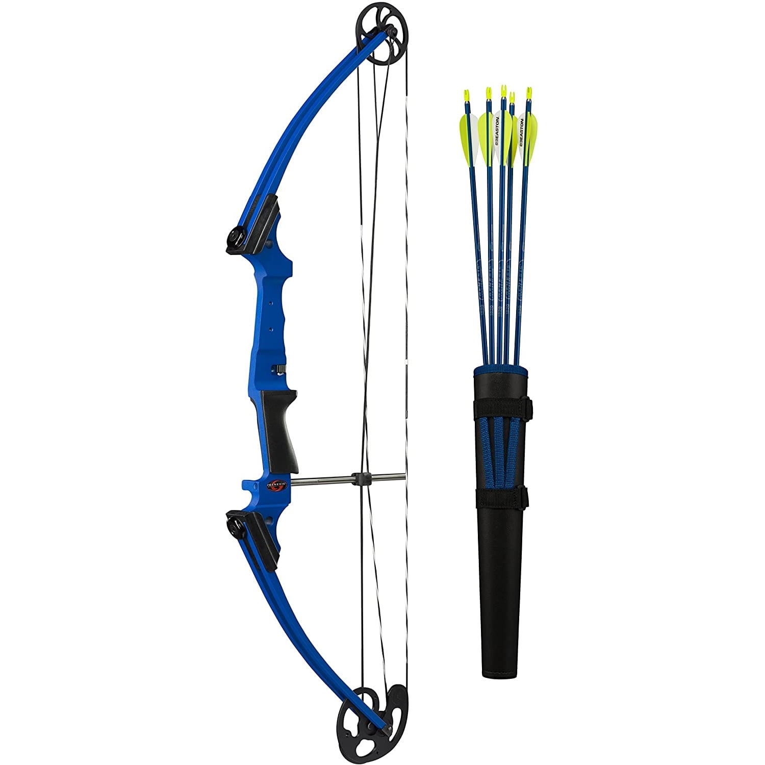 Right Handed Genesis Archery 10926 Original Blue Compound Training Bow Kit 
