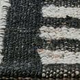 thumbnail image 2 of Nitt 8 x 10 Large Handwoven Jute Wool Area Rug, Asymmetrical, Brown, Black, 2 of 5