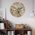 thumbnail image 3 of Wall Clock Tropical Palm Tree Clocks PVC Silent Non-Ticking Battery Operated Brown Graffiti Coastal Island Round Clock for Home Living Room Kitchen Bedroom Office School Wall Decor 12 Inch, 3 of 9