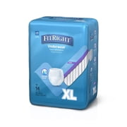 FitRight Incontinence Underwear for Men and Women, Adult Diapers, Super Absorbent, XL, 56in to 68in, 14 Count