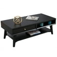 thumbnail image 3 of Alpine Furniture Table Basse 1 Tiroir en Bois Flynn Noir, 3 of 6