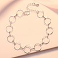 thumbnail image 2 of Pulsera de cadena delicada y elegante collar de joyería con colgante elegante para fiesta de graduación circulo Yuyangstore Brazalete, 2 of 4