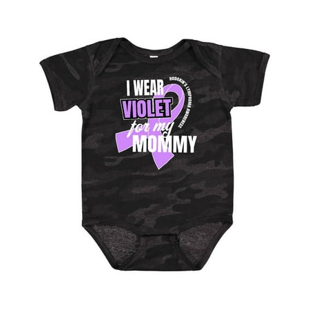 

Inktastic I Wear Violet for My Mommy Hodgkins Lymphoma Awareness Gift Baby Boy or Baby Girl Bodysuit