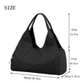 thumbnail image 2 of Bolsa de yoga y gimnasio Forestfish para mujer con compartimento para zapatos, color negro, 2 of 6