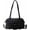 Black, variant on Y2k Drawstring Pleat Bag Nylon Shoulder Bag for Women Casual Underarm Bag Satchel Bag Lightweight Hobo Gym Bag