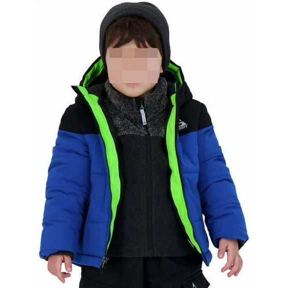 Gerry Boys Jacket 3 in 1 Youth Systems Size 2T Blue w/ Inner Knit Jacket & Hat