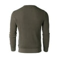 thumbnail image 2 of ZIMEGO Men's Classic Vintage Color Wash Ribbed Crew Neck Pullover Casual Sweater, 2 of 6