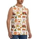 thumbnail image 2 of Fotbe Fall Farm Pumpkin Men's Camiseta sin Mangas Estampada para Hombres, Playera Casual para Gimnasio, Entrenamiento, Playa-Medium, 2 of 7