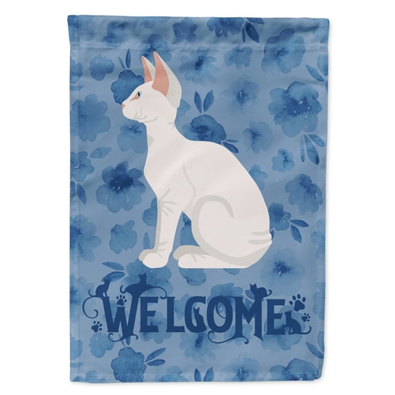 Carolines Treasures CK5068GF Sphynx 3 Cat Welcome Flag Garden Size Small multicolor