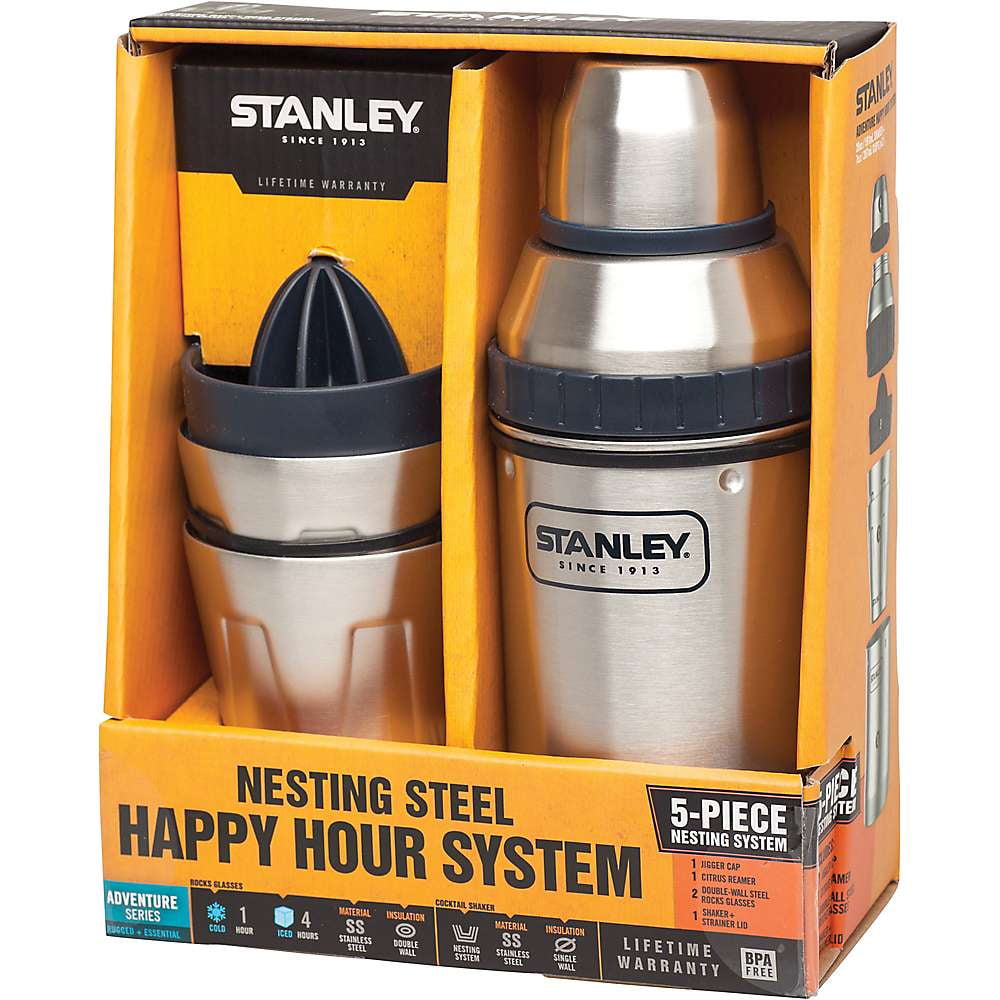Stanley Adventure Happy Hour Cocktail Shaker Set 20oz + Two 7oz Cups Matte  Black