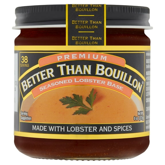 Better Than Bouillon Premium Lobster Base, Shelf-Stable, 8 oz Jar
