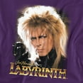 thumbnail image 2 of Labyrinth Jareth David Bowie T Shirt (Purple) Small, 2 of 6