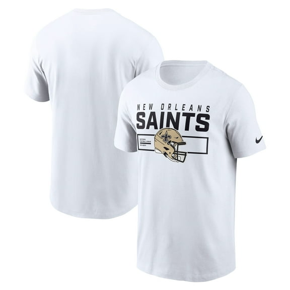 Men's Nike White New Orleans Saints Primetime Helmet Essential T-Shirt