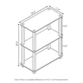 thumbnail image 2 of Furinno Turn-S-Tube 23.6 W x 11.4 D x 29.5 H 3-Shelf Decorative Shelves, Black, 2 of 5