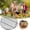 C, variant on Grill Grates Replacement, Stainless Steel Grill Grate, Extra Thick Round Cooking Grates Replacement with Handle for Charcoal Smoker Campfire Picnic Outdoor Cooking(16in)