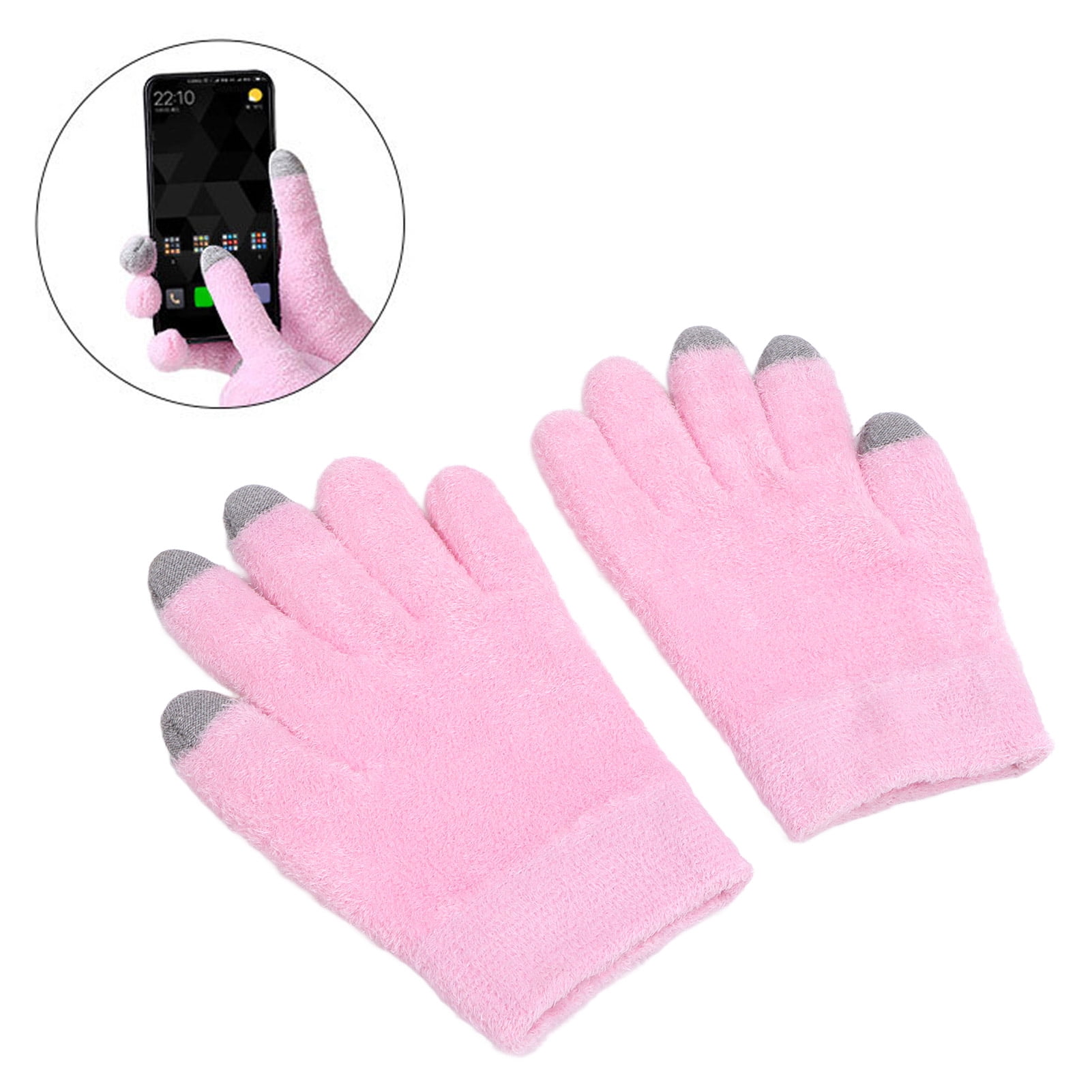 Pair Moisturizing Gloves Thicken Highly Sensitive Conductive