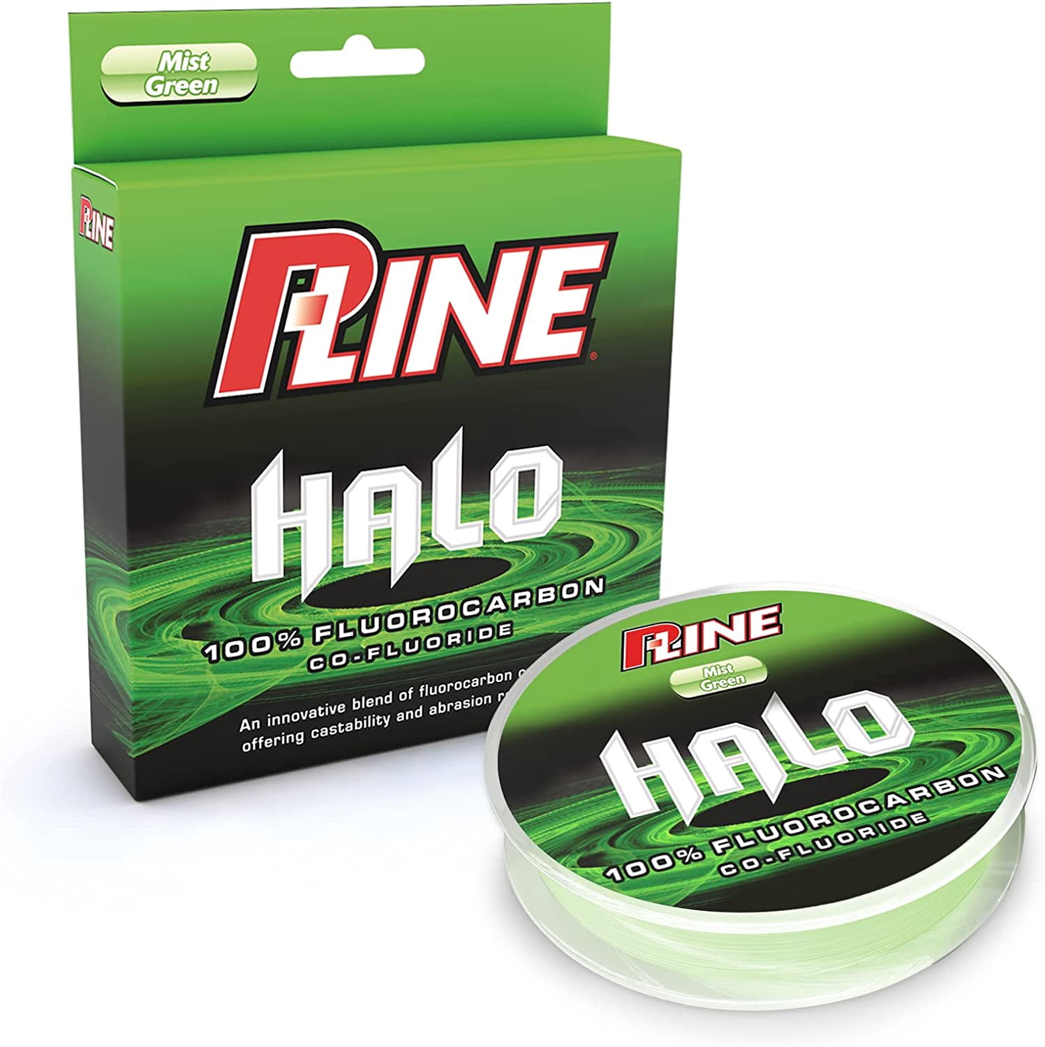 P-Line HF200-12 Halo Fluorocarbon Fishing Line 12Lb 200Yds Mist Green