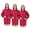 Red-3pack, variant on Toptie Long Sleeve Hair Stylist Smock Work Clothes, Pet Grooming Haircut Hairdressing Barber Cape Shirt Jacket for Salon-Black-L