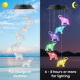 thumbnail image 4 of TGHTBA-Birthday Gifts for Women Mom Grandma, Gardening Gifts for Women, Elephant Solar Wind Chimes for Outside, Wind Chimes Outdoor Waterproof, Solar Lights Outdoor Decorative for Garden Patio Yard, 4 of 4