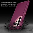 thumbnail image 4 of czcpp-for Samsung Galaxy S25 Ultra Case Shockproof Dust/Drop Proof 3-Layer Full Body Protection [Without Screen Protector] Rugged Heavy Duty Cover Case for Galaxy S25 Ultra,Purple/Pink, 4 of 4