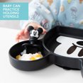 thumbnail image 3 of Bumkins Baby Disney Silicone Grip Dish and Chewtensils Set, Plate and Utensils for Ages 6 Mos+ (Mickey Mouse), 3 of 6