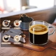 thumbnail image 6 of Baalaka Espresso Cups Set of 2, 4.3oz Glass Expresso Shots Small Coffee Cup with Handle, 6 of 7