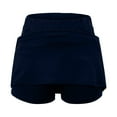 thumbnail image 5 of Skpblutn Tennis Skirts for Women Golf Athletic Activewear Skorts Mini Summer Workout Running Shorts L Navy, 5 of 5