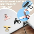 thumbnail image 4 of Mobile Phone Lanyard Gasket Mini Stainless Steel -thin Metal Back Patch Y2, 4 of 10