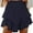 Navy, variant on WCMZJ Flowy Shorts for Women Casual Boho Ruffle Tiered Skorts High Waist Mini Skirts Golf Tennis Crochet Shorts Khaki M