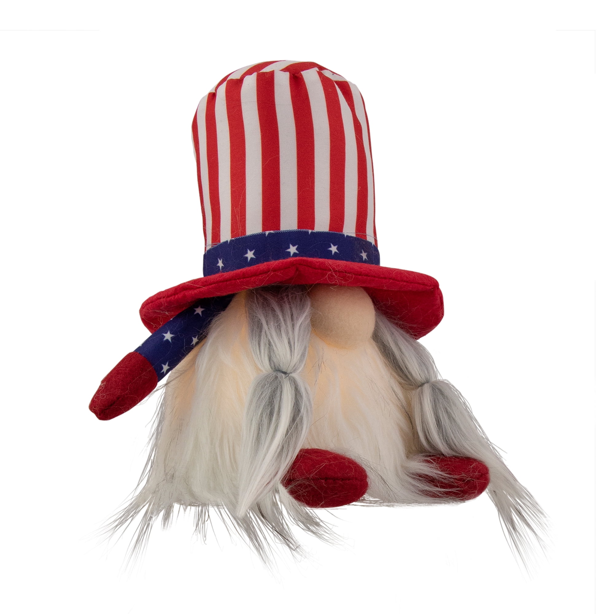 Northlight Lighted Americana Girl Patriotic Gnome - 6.75"