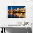 thumbnail image 2 of ARTCANVAS Cleveland Ohio City Skyline Canvas Art Print - Size: 26" x 18" (1.50" Deep), 2 of 9