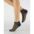 thumbnail image 3 of Calzitaly 50 DEN 6 Pairs Ankle Liner Socks, Opaque Trainer Socks In Microfiber – Unisex (USA: 10-13.5 = EU: 41/46, Navy - Polka Dots + Stripes), 3 of 5