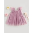 thumbnail image 4 of Coduop Toddler Girls Princess Dress,Layered Tulle Tutu Dress Baby Kids Sleeveless A-line Dress, 4 of 8