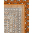 thumbnail image 6 of Unique Loom Williamsburg Collection Area Rug - Allover (4' 1" x 6' 1" Rectangle Orange/Gray), 6 of 7