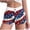 Red#8, variant on Womens Patriotic American Flag Printed Sleep Shorts High Waisted Contrast Trim Button Fly Pajamas Shorts