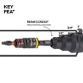 thumbnail image 3 of Escariador de conductos con enchufe abatible 3 en 1 con clasificación de impactos | Klein Tools, 3 of 6